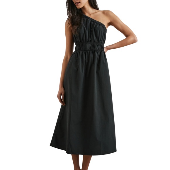 NWT Rails Black Selani One-Shoulder Dress Size M - Picture 1 of 6
